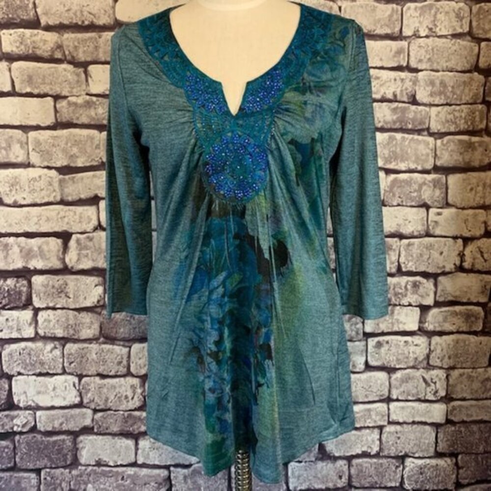 Covington 3/4 Sleeve Top Size L